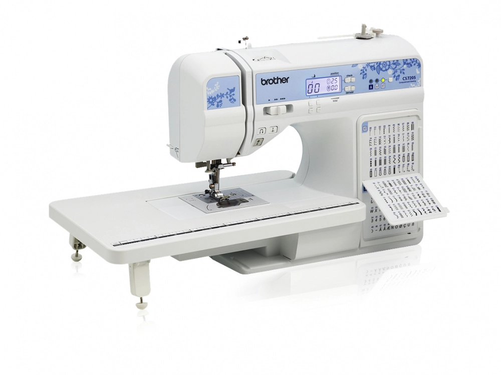 Brother maquina de coser computariza cs7205, 150 puntadas , mesa de extensión