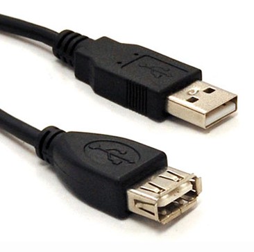 Cable usb brobotix 102310 - 3 m, negro