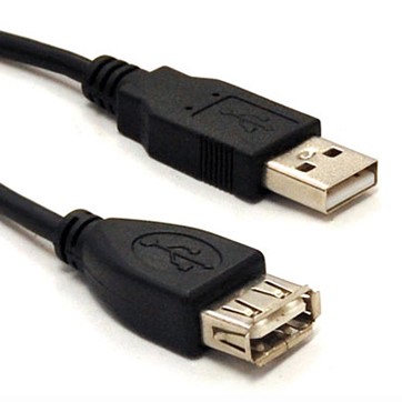 Cable usb brobotix 102345 - 4, 5 m, negro