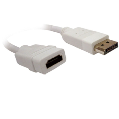 Adaptador displayport a hdmi brobotix - displayport, hdmi, color blanco