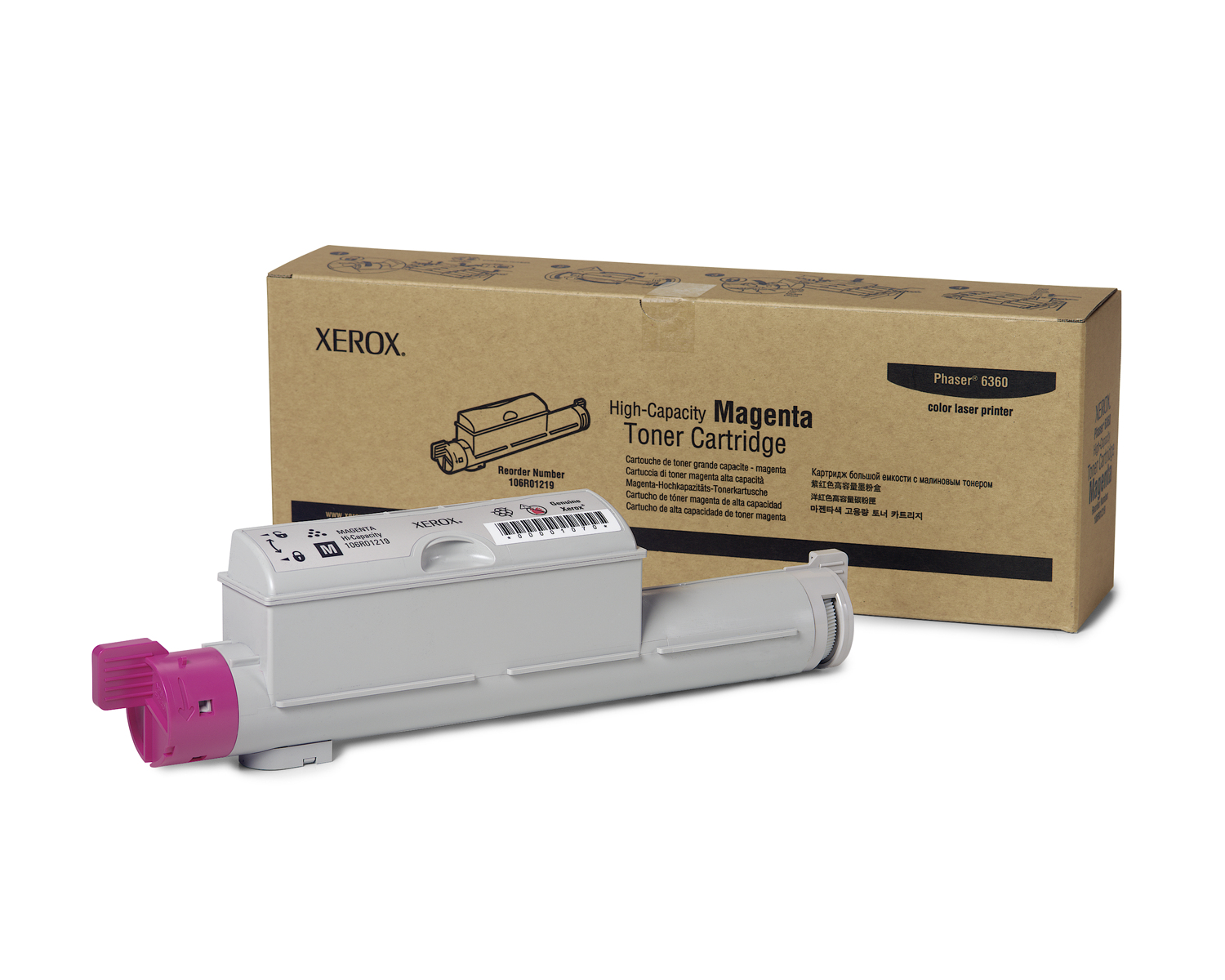 Xerox 106r01219 toner magenta alto