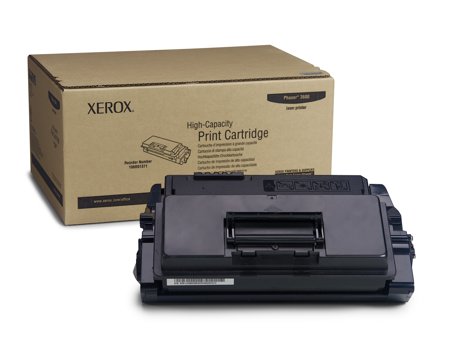 Xerox 106r01371 toner negro alto