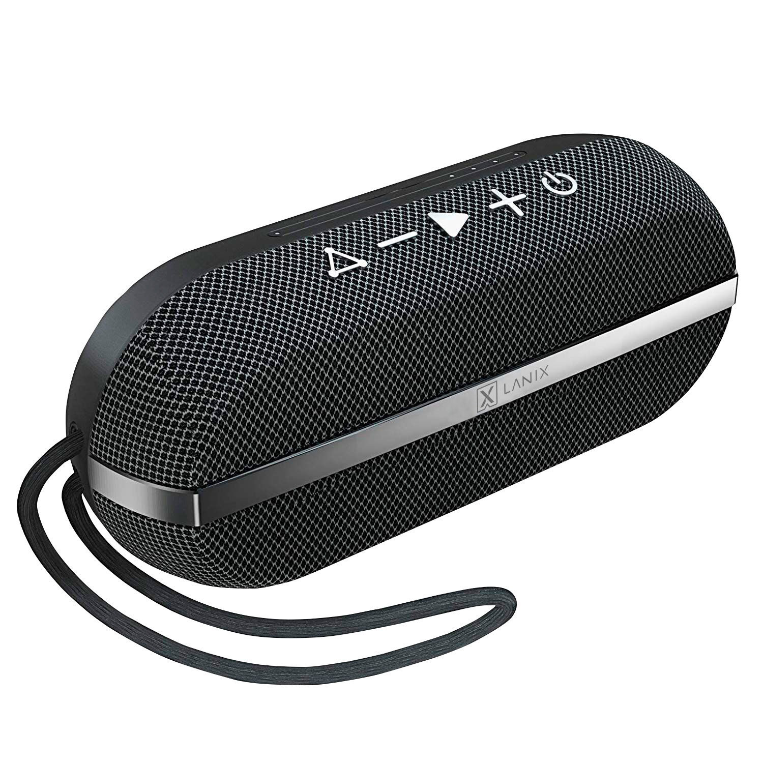 Bocina bluetooth  lanix 11327 - lxsp prt, altavoz portátil, estéreo, negro, 12 w