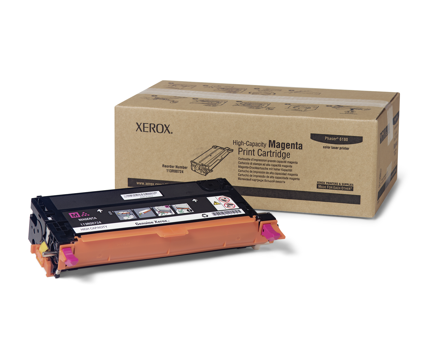 Xerox 113r00724 toner magenta alto