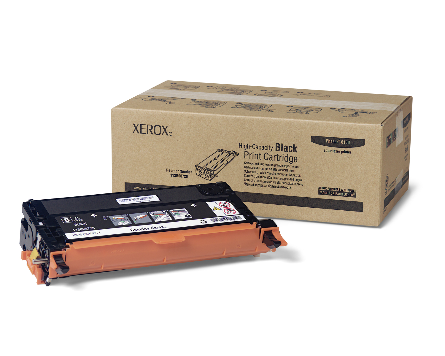 Xerox 113r00726 toner negro alto