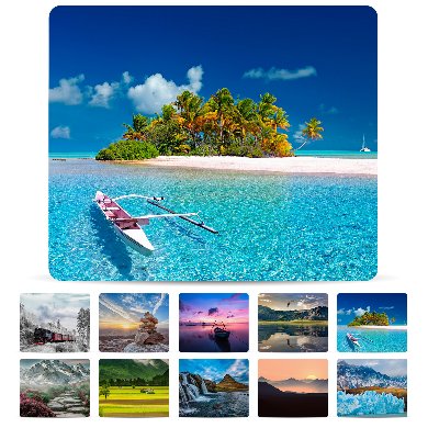 Mousepad paisajes - paquete con 10 piezas brobotix 136285