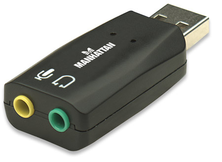 150859 adaptador de audio 3-d usb de alta velocidad; mejoran el acceso y la calidad del audio.