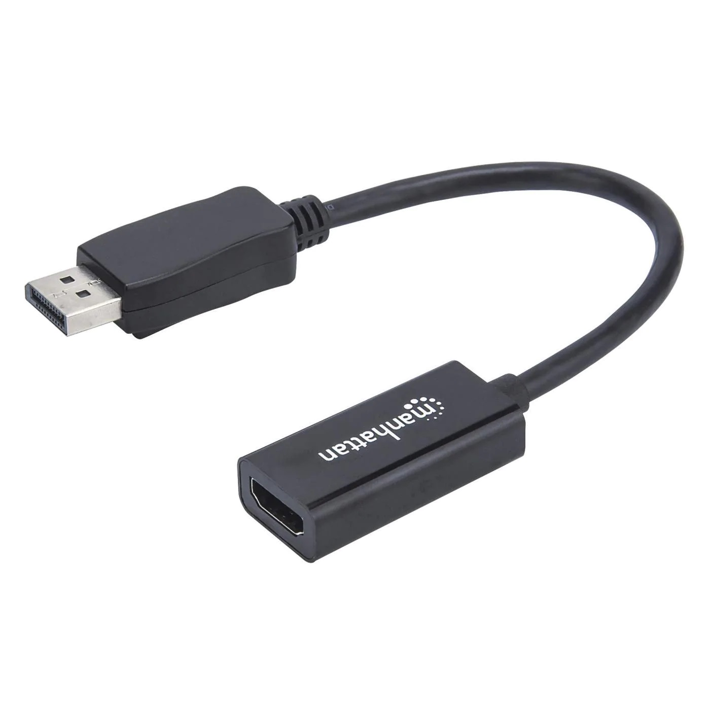 151634 adaptador pasivo de displayport macho a hdmi hembra - 1080p a 60hz, negro; convierte una señal displayport en una señal hdmi