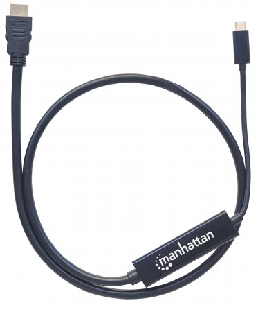 152235 cable usb-c a hdmi - convierte una señal modo dp alt a hdmi 4k de salida, longitud 2m, color negro