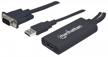 152426 convertidor de vga y usb a hdmi - convierte video análogo vga y audio usb a una señal digital hdmi