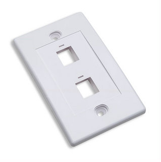 163293 tapa (faceplate) 2 perforacion color blanco