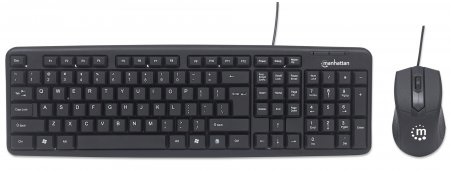 178464 kit teclado y mouse optico de 1000 ppp - teclado con diseño ergonómico y con amplia área de trabajo, garantia 3 años.