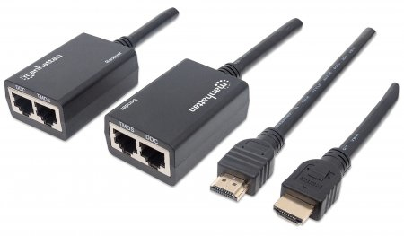 207386 extensor de hdmi por cat5e/cat6; extiende tu señal de 1080p hasta a 30m