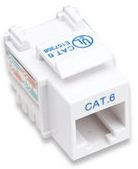 210591 jack rj45 cat6 keystone de impacto blanco. para uso con cable sin blindaje (utp) cat6 - compatible con herramientas de ponchado 110 y krone