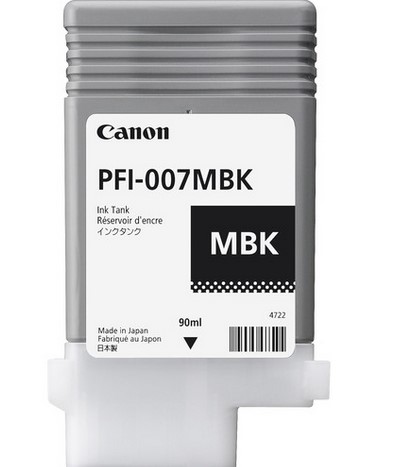 Tanque canon pfi-007 mbk - negro, canon