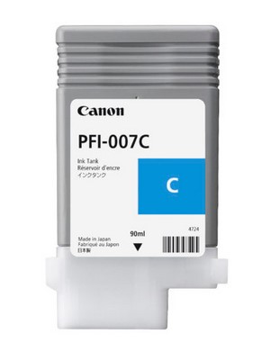 Tanque canon pfi-007 c - cian, canon