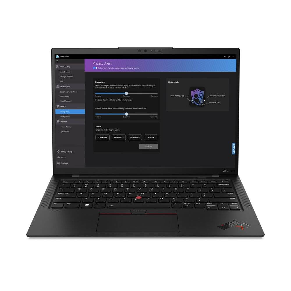 Laptop lenovo think x1 carbon gen11// core i7-1355u 1.2 ghz// 16gb soldered lpddr5-6400//512gb ssd m.2 2280 / 14 wuxga/ backlit,spanish//fingerprint// /win 11 pro //3yr premier support