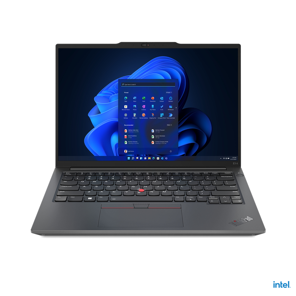 Laptop lenovo think e14 g5 // core i5-1335u 1.3 ghz// 16 gb (8gb soldered ddr4-3200 + 8gb so-dimm ddr4-3200) // 512gb ssd m.2 2242// 14 wuxga // rj-45// fingerprint// win 11 pro// 3y onsite