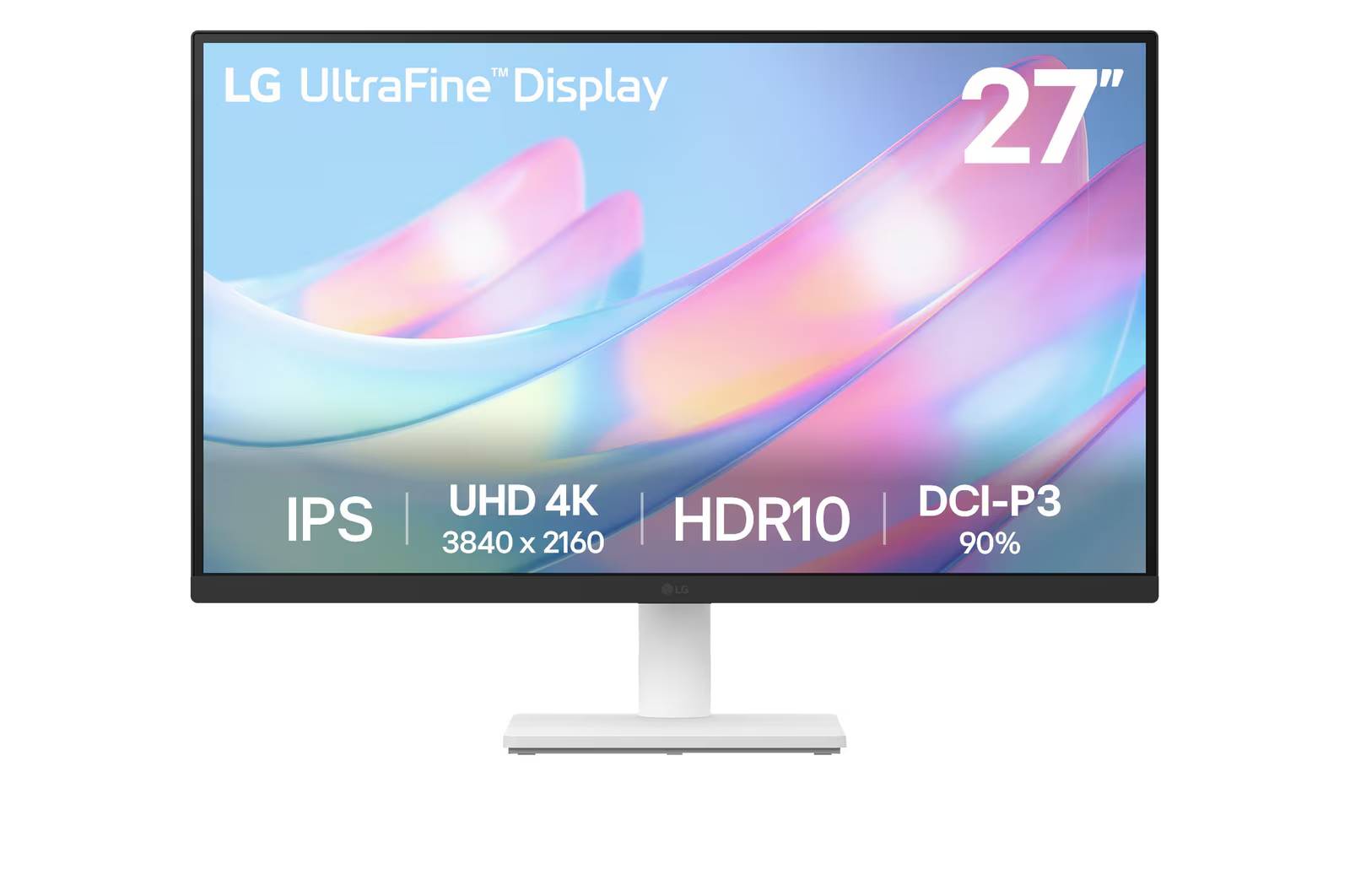 Monitor pc lg 27us500 27, 4k uhd ultrafine, resol. 3840 x 2160, panel ips, rel.16:9, brillo 300 cd/m2, contr.1000:1, tr 5ms, 60 hz, hdr10, amd freesync, hdmi, display port, 100x100 mm, blanco.