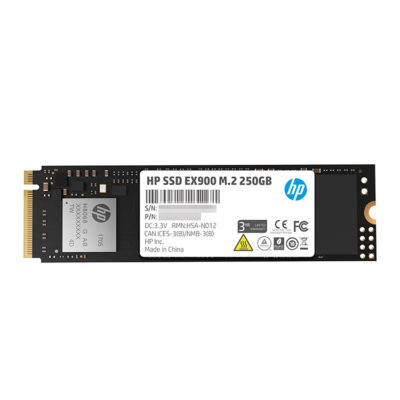 Unidad de estado solido (ssd) hp ex900 - 250 gb, m.2 pcie gen 3x4