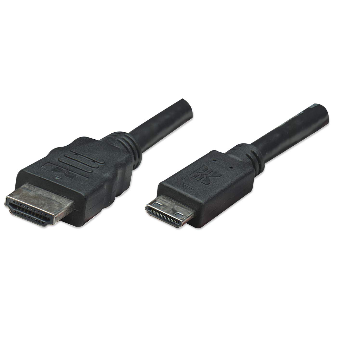 304955 cable mini hdmi macho a hdmi macho - blindado, negro, 1.8 mts, soporta una resolución de 4k, video en 3d y color intenso.