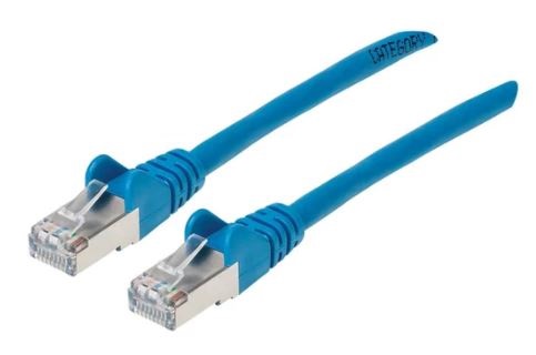 315982 cable de red cat6a s/ftp 30cm azul - con blindaje de trenzado de aluminio y lámina de aluminio mylar alrededor de cada par.