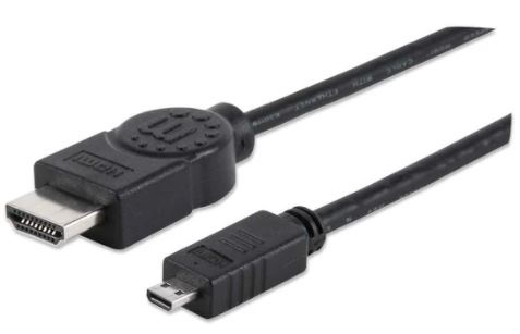 324427 cable hdmi macho a micro hdmi macho - blindado, negro, 2 m; resolucion 4k a 30hz.