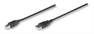 333382 cable para impresora usb 2.0 de usb a macho/ usb-b macho - 3 m color negro.