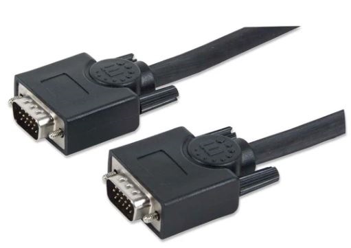 Cable vga - hd15 manhattan - 30 m, vga (d-sub), vga (d-sub), macho/macho, negro