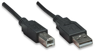 337779 cable para impresora  usb b macho a usb-a macho v2.0 - 480 mbps, 5 m, negro