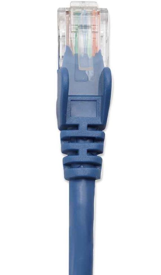 342568 cable patch cat 6 - 0.5m utp azul