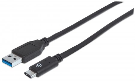 353373 cable para dispositivos usb-c de súpervelocidad - usb 3.2 gen 2, a macho/ c macho, 10 gbps, 1 m, negro