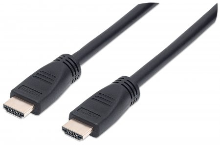 Cable hdmi 2.0 - alta velocidad con ethernet intramuros 4k@60hz manhattan 353960, 8 m, macho, negro