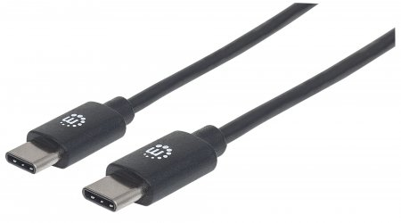 Cable usb c manhattan 354868 - usb c, usb c, 0, 5 m, negro