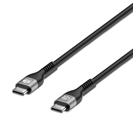 356367 cable usb-c macho a usb-c macho - 2mts de altavelocidad, 480 mbps, power delivery 3.1 retrocompatible con 140/100/65 w