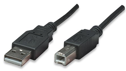 Cable usb manhattan 374507 - usb, 0, 5 m, negro