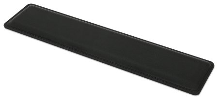 425520 reposamuñecas soporte ergonómico para el teclado - superficie resistente al agua, memory foam, base antideslizante, negro