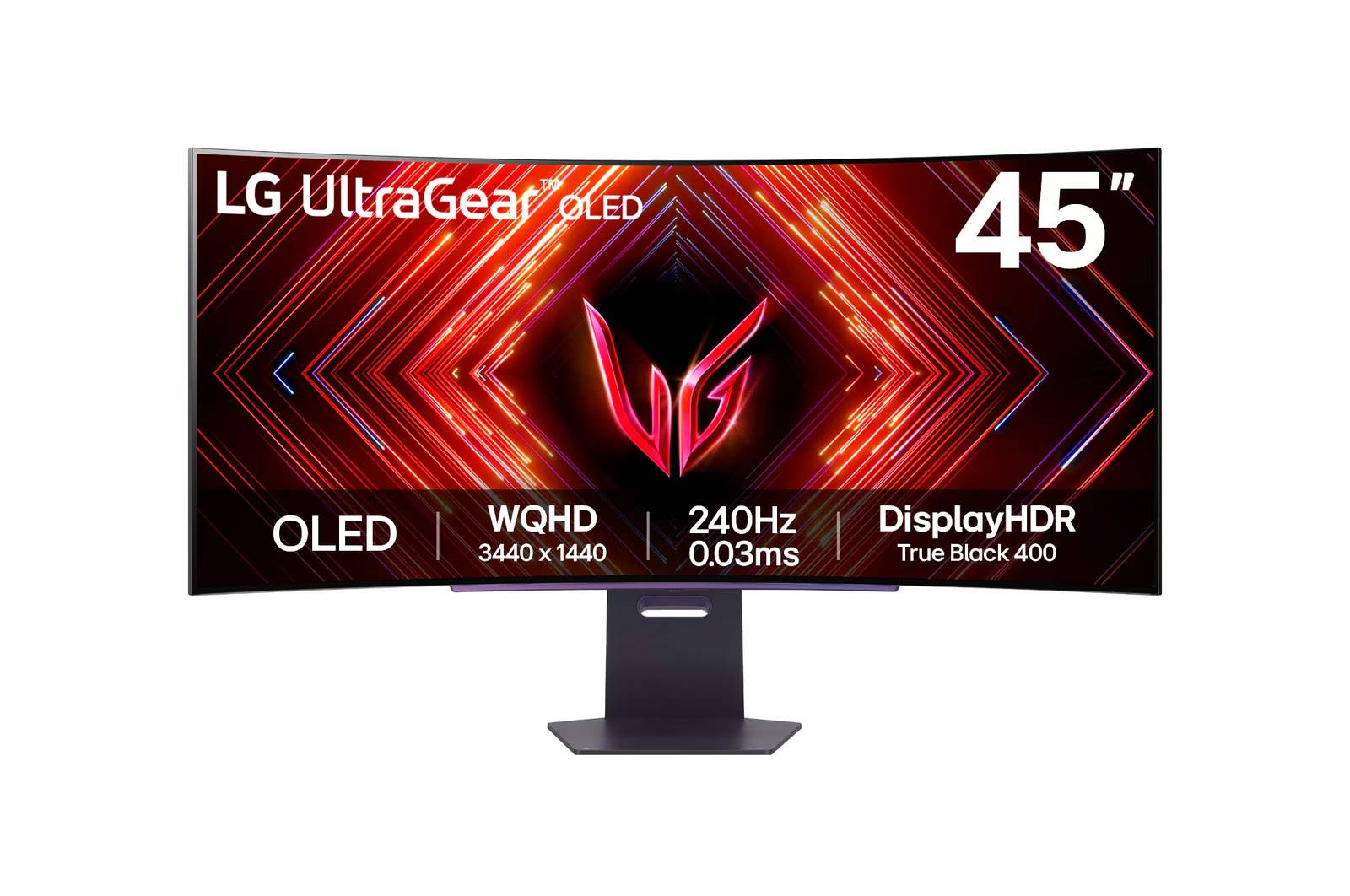 Monitor lg 45 45gs95qegaming oled curvo