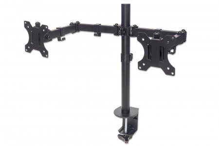 461528 soporte universal para 2 monitores con brazos de doble articulación - soporta monitores de 13