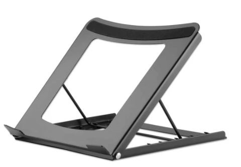 462129 soporte ajustable para laptops y tabletas para dispositivos de 10 pulgadas a 15.6 pulgadas y hasta 5 kg - plegable en cinco posiciones, negro