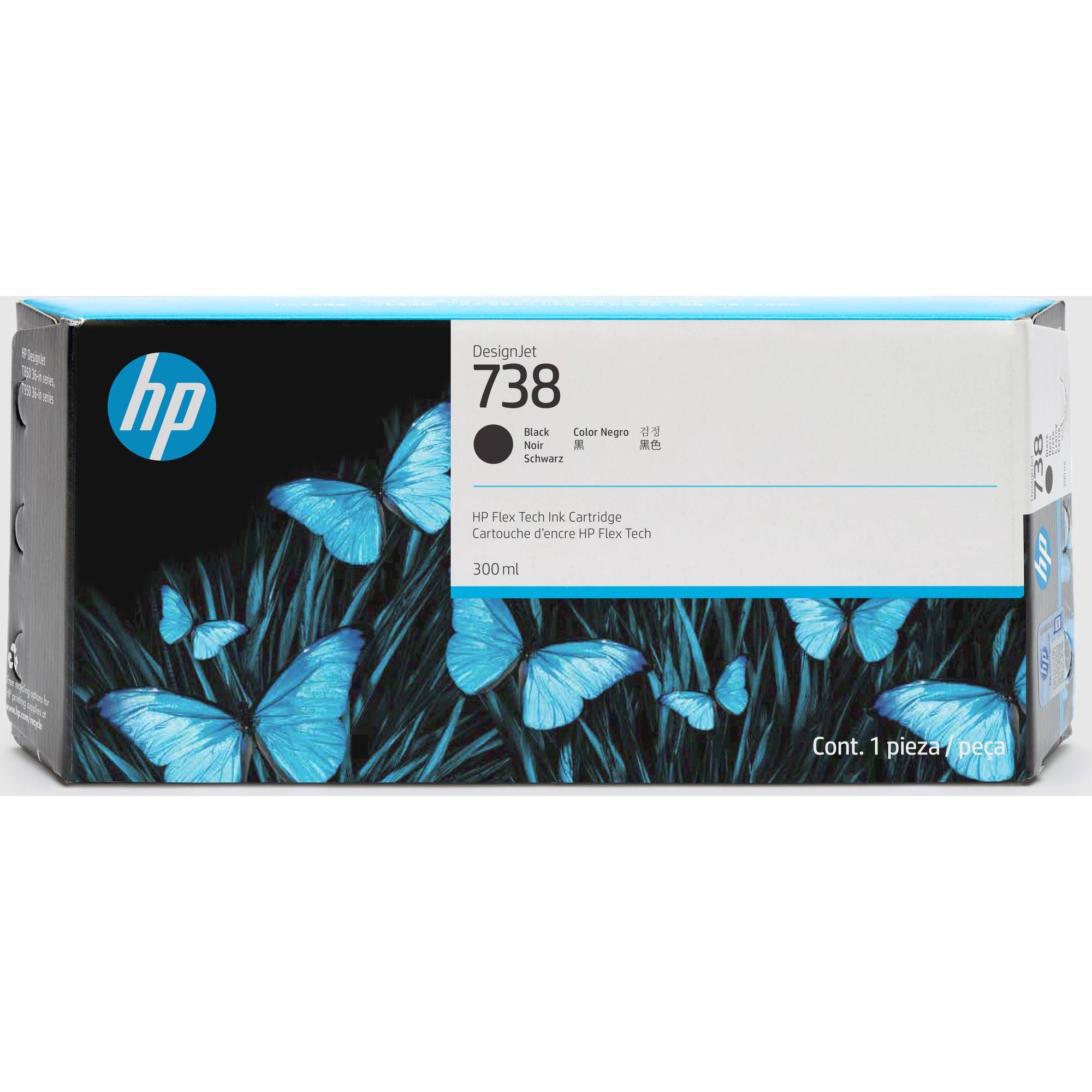 Tinta hp 738 negro 498n8a 300ml