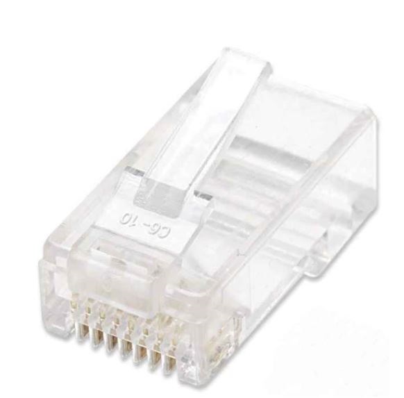 Plugs de red cat5e intellinet - transparente