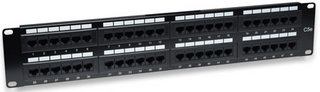 513579 panel parcheo cat 5e - 48 ptos 2 niveles para rack