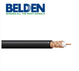 Cable coaxial  belden 533945x 0101000 - 305m, negro, 95  de cobre, cctv rg6