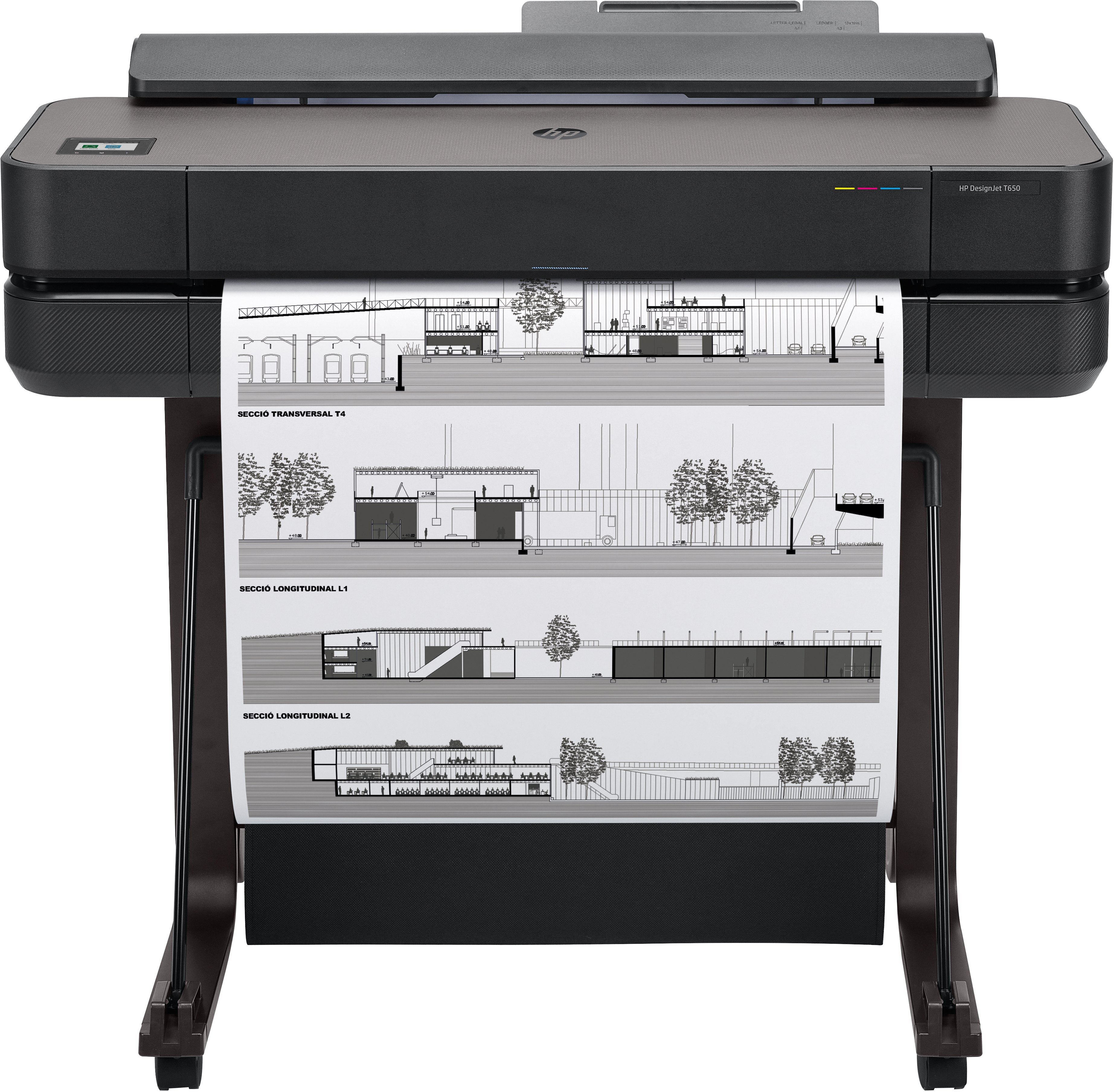 Plotter hp designjet t650 24in - 2400 x 1200 dpi, 1024 mb, inyección de tinta térmica