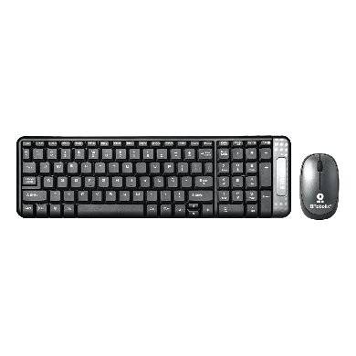 Kit teclado y mouse inalámbrico - compacto, español, negro/gris, 10 m, 6000625 brobotix