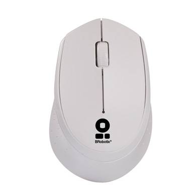 Mouse inalámbrico - 1000 dpi, óptico, blanco, 6000809 brobotix