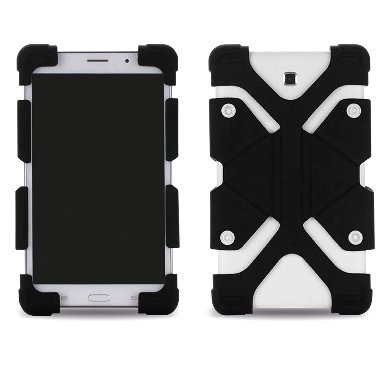 Funda para tabletas de 8 - 9 y 12 pulgadas de silicón, negro, 6006207 brobotix