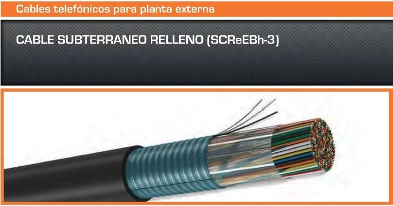 Cable telefonico exterior condumex 627004a