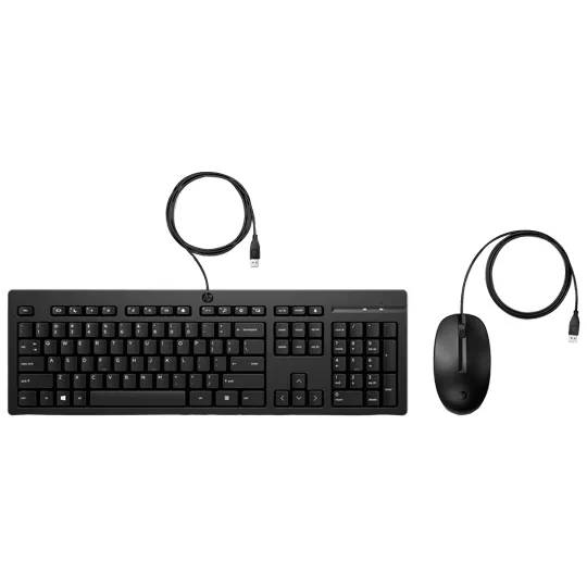 Kit de teclado y mouse usb para servidor hewlett packard enterprise 631341-b21 - inglés, negro